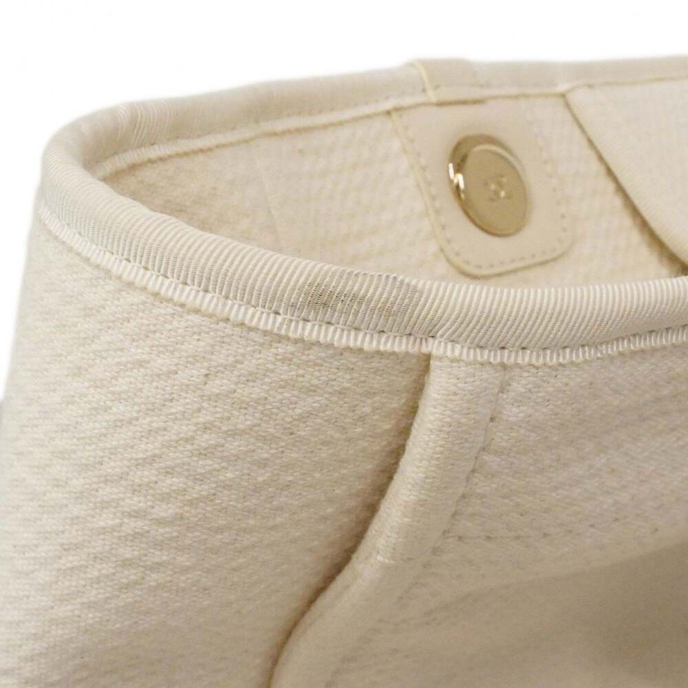 Chanel Deauville Canvas Handbag, White/Champagne, 2-way bag for women, P2877717 - Picture 6 of 14